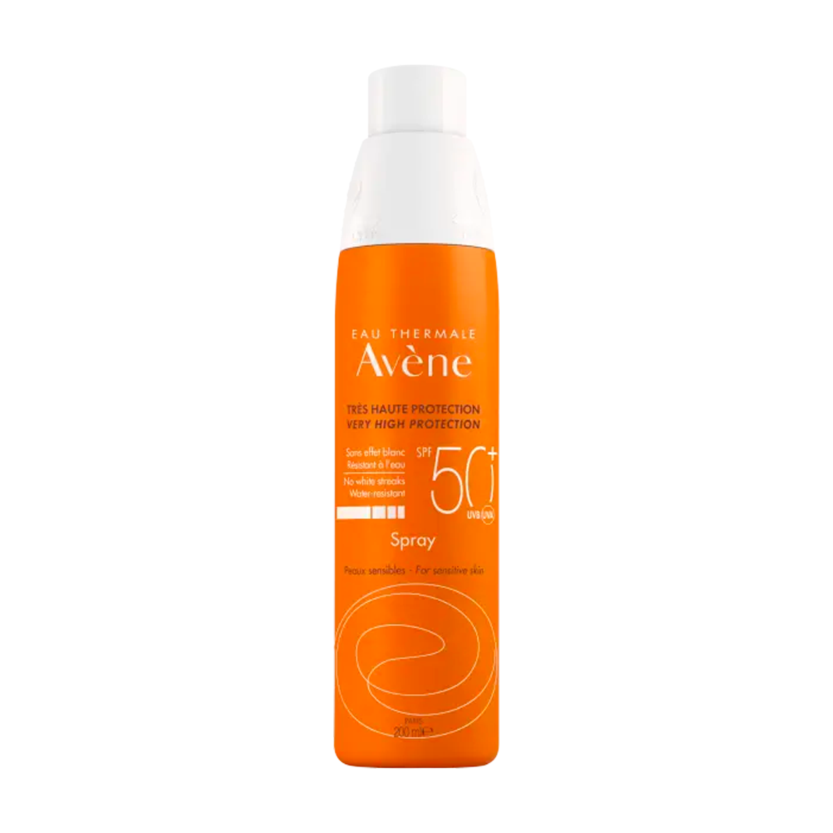 Avene SPF 50+ Spray Sunscreen - Lightweight Face & Body Sun Protection for Outdoor Activities, Beach & Sports | Oil-Free, Water-Resistant Formula