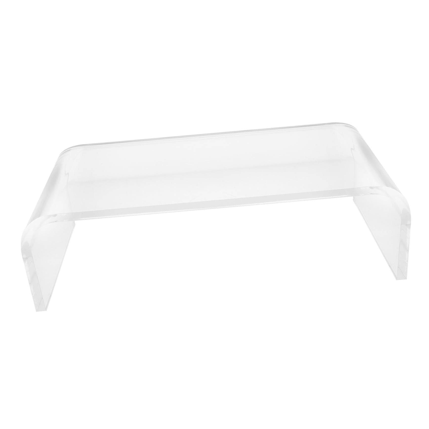 DIYEAH Clear Acrylic Computer Monitor Riser - Adjustable Laptop Stand, Printer Shelf, Screen Desk Organizer for Home Office, Gaming Setup, and Workspace Efficiency