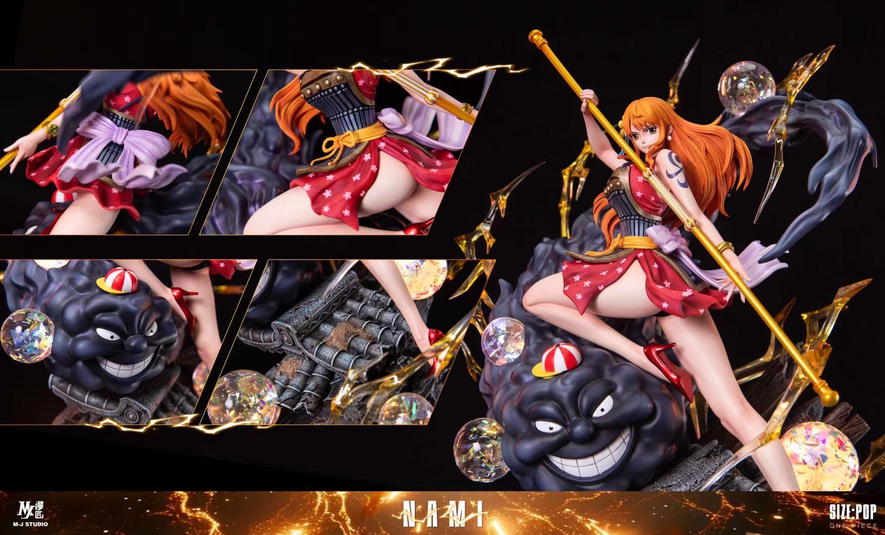 MJ Studio Nami Figure - Anime One Piece Collectible Statue for Fans and Decor | Perfect for Home Display, Office Desk, and Gift for Anime Lovers