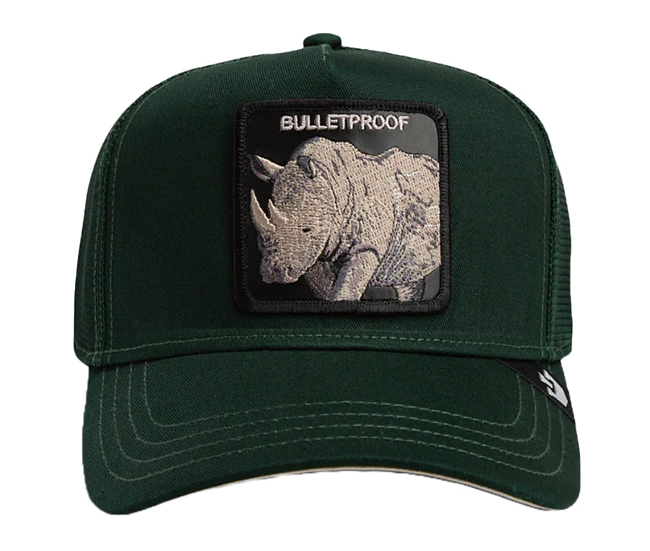 Goorin 'The Bulletproof Rhino' Black Trucker Style Baseball Cap - Stylish & Durable Hat for Outdoor Activities, Casual Wear & Street Fashion