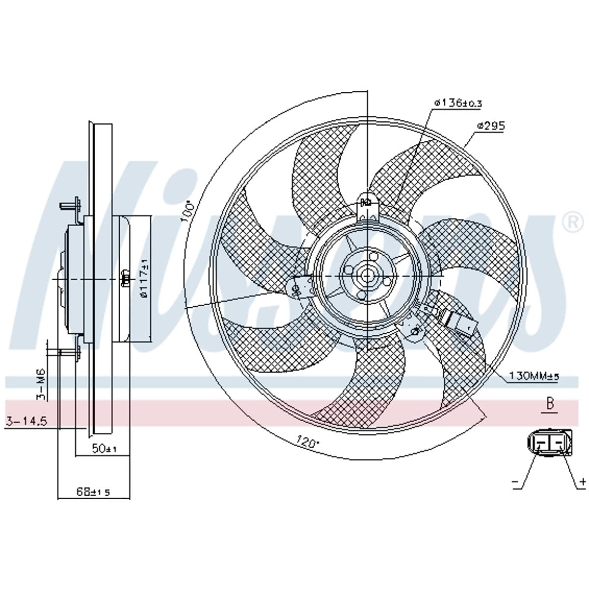 NISSENS 85733 Radiator Cooling Fan - High Performance Replacement Part for Cars & Trucks - Perfect for Engine Cooling & Overheating Prevention