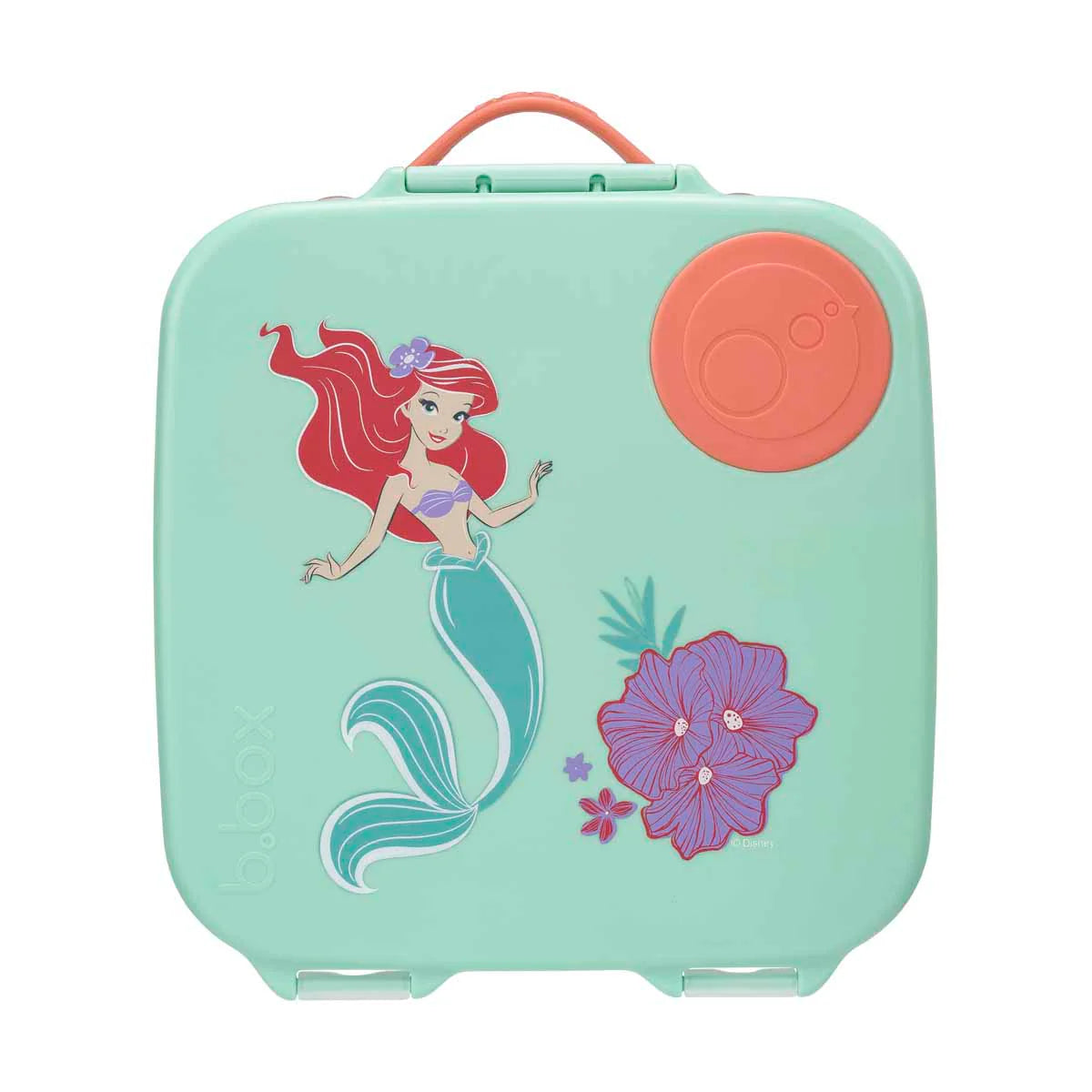 b.box Kids Insulated Lunch Box - Little Mermaid Themed, Leak-Proof & BPA-Free, Perfect for School, Picnics & Beach Outings