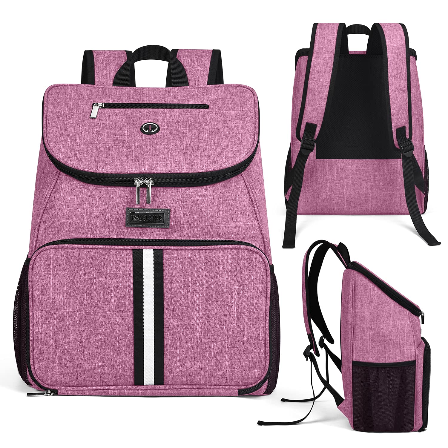 BAGLHER Airline Approved Dog Travel Backpack - Pet Carrier with 2 Collapsible Bowls & Food Containers for Small Medium Dogs - Perfect for Air Travel, Hiking & Outdoor Adventures