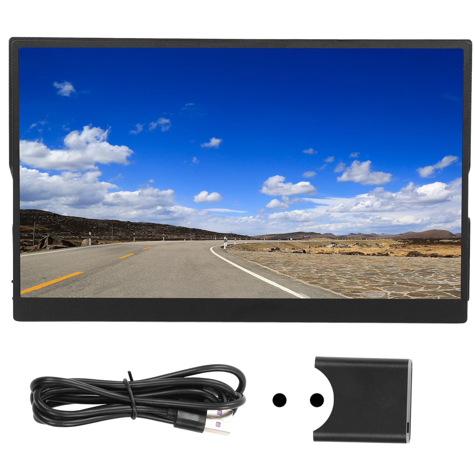 17.3 Inch USB-C Portable Monitor for Laptop & Phone - Slim Full HD IPS Screen, Plug & Play, Travel Monitor for Work, Gaming, and Entertainment