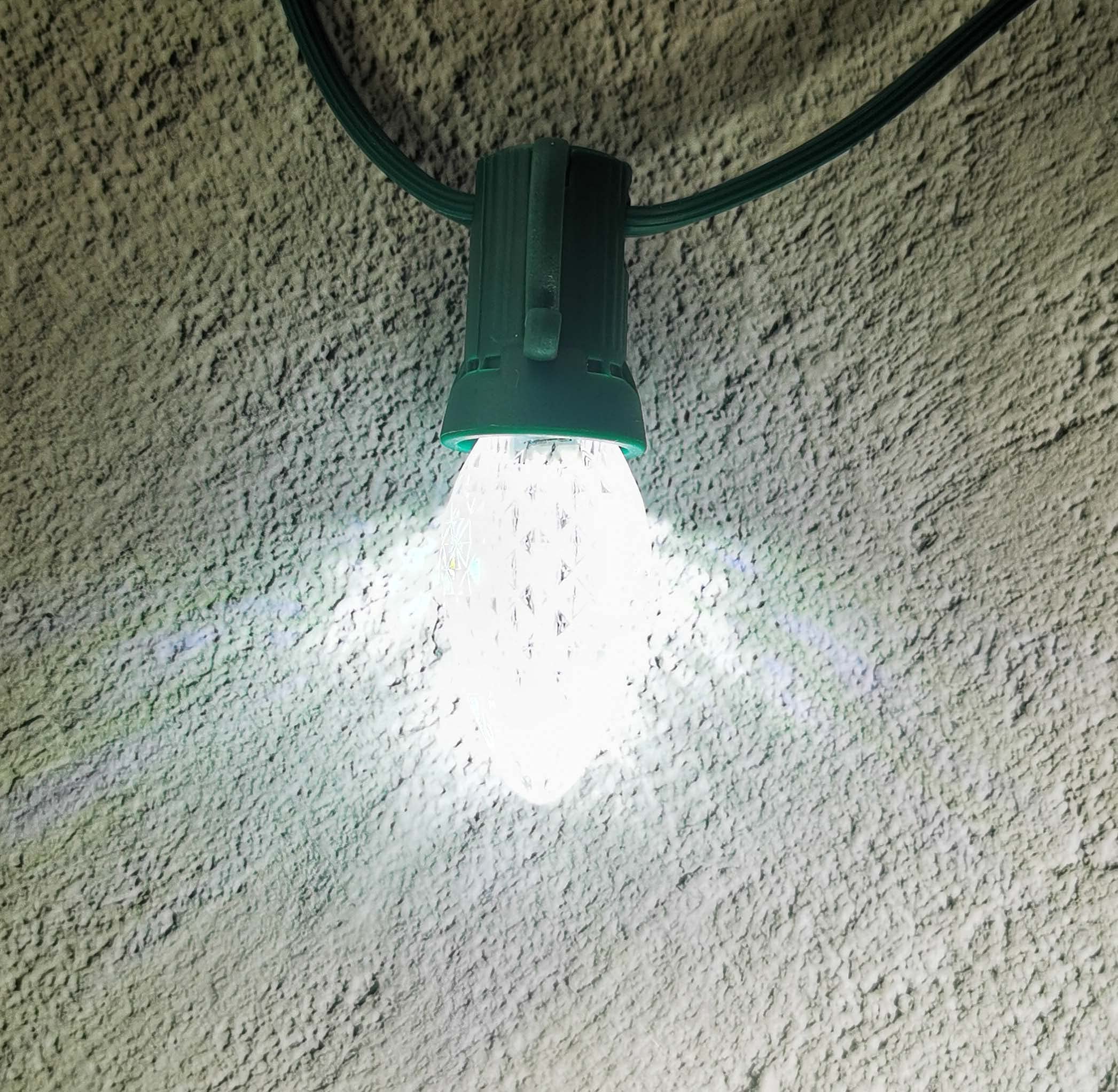 25 Pack C7 Christmas Lights Replacement Bulbs - 120V UL Certified Dimmable Cool White LED Bulbs for E12 Base | Perfect for Christmas Tree Lights, Indoor & Outdoor Holiday Decorations