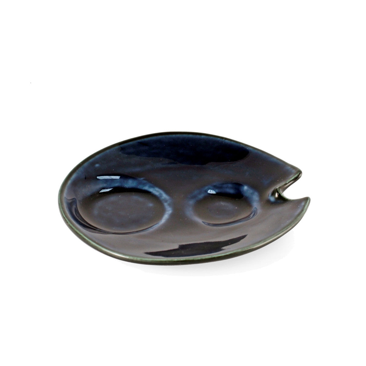 Premium Cobalt Blue Glossy Ceramic Sake Set - 6.14