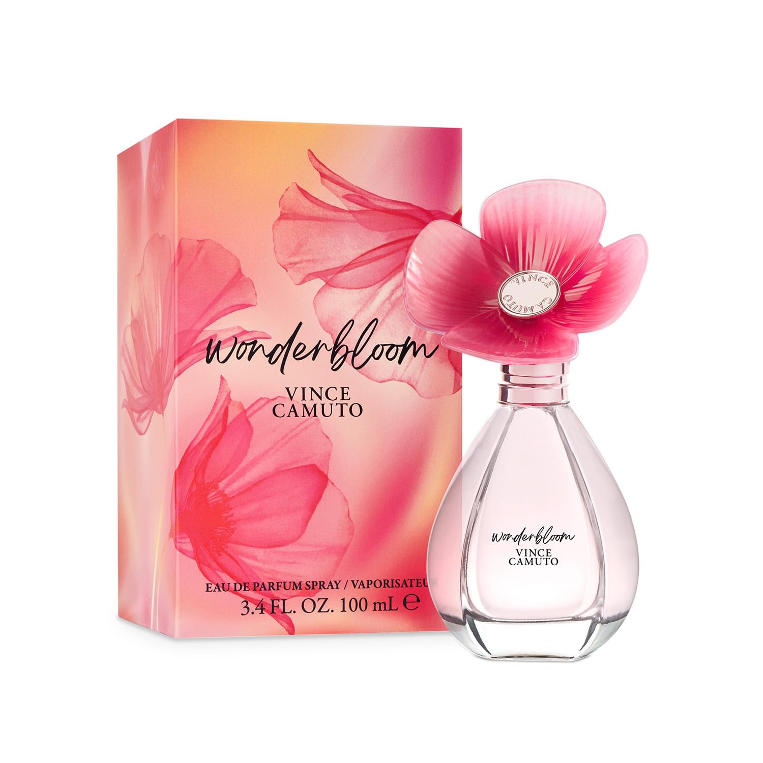 Vince Camuto Wonderbloom Eau De Parfum for Women - Floral Fragrance with White Freesia, Pear Leaves & Sandalwood Notes | Perfect for Date Nights, Office Wear & Special Occasions