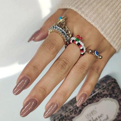 DeBelle Gel Glossy Finish Nail Polish - Long Lasting, Chip Resistant, Seaweed Enriched Formula | Non-UV, Toxic-Free & Cruelty Free | 6ml (Angelic Saira) - 7ml | Perfect for Manicures, Pedicures & Nail Art Designs