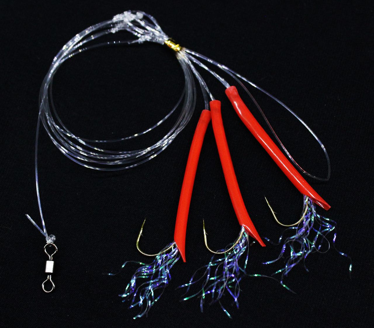 Jigging World 3 Hook Mackerel Rigs - Premium Saltwater Fishing Rig for Trolling & Casting | Perfect for Mackerel, Bluefish & Striped Bass | Ideal for Offshore & Inshore Fishing Trips