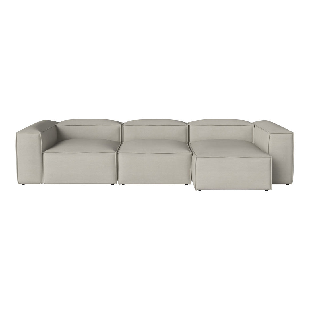 Cosima 3-Seater Sofa with Chaise Lounge - Modern L-Shaped Sectional Couch for Living Room, Apartment & Small Spaces - Soft Fabric Upholstery & Sturdy Frame - Perfect for Relaxing, Entertaining & Family Movie Nights