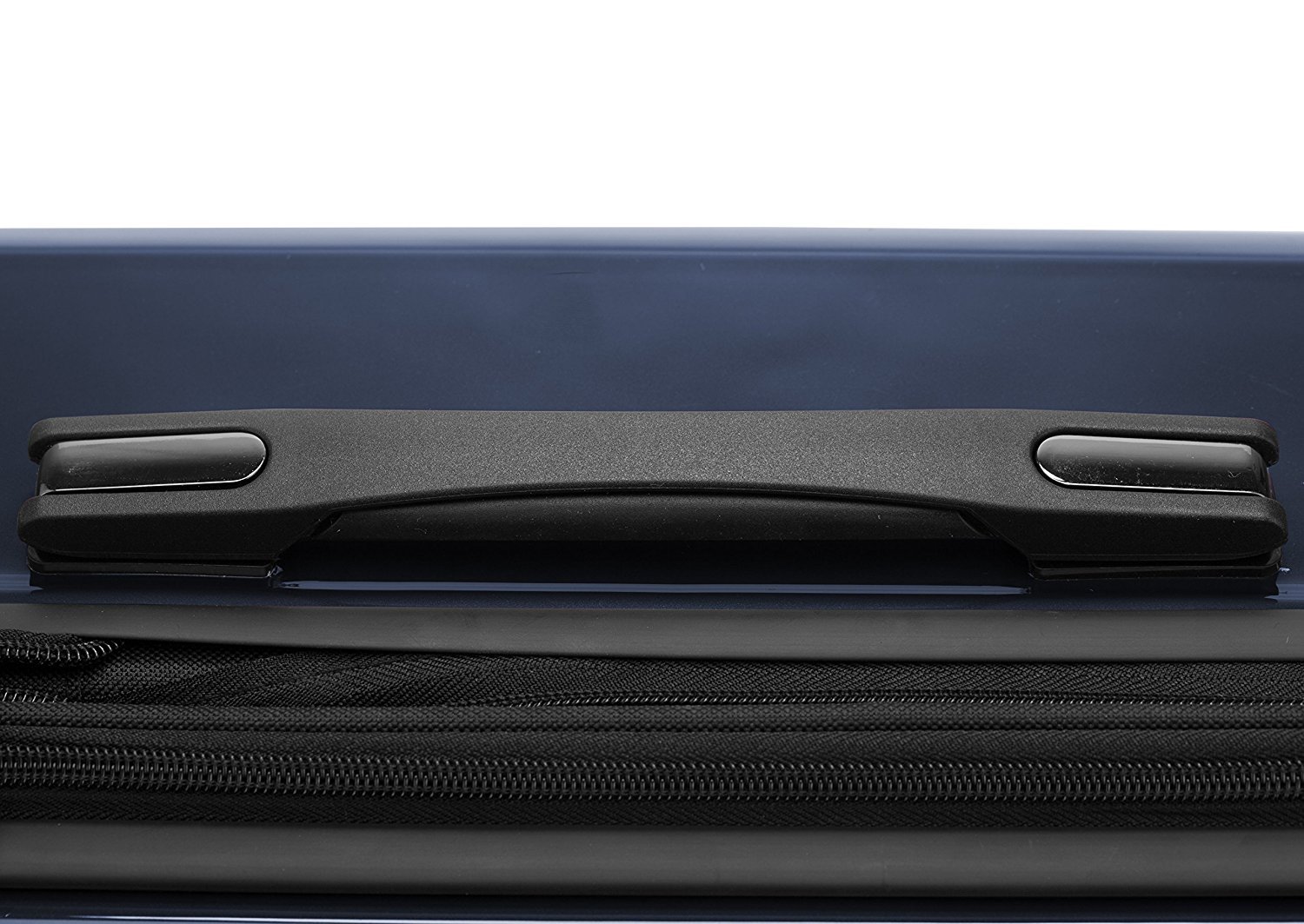 Premium 55cm Dark Blue Glossy Carry-On Luggage - Lightweight Cabin Suitcase for Business Travel & Weekend Getaways | TSA Approved, Spinner Wheels, Durable Polycarbonate Shell