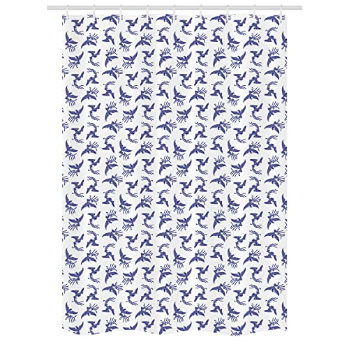 Dark Blue and White