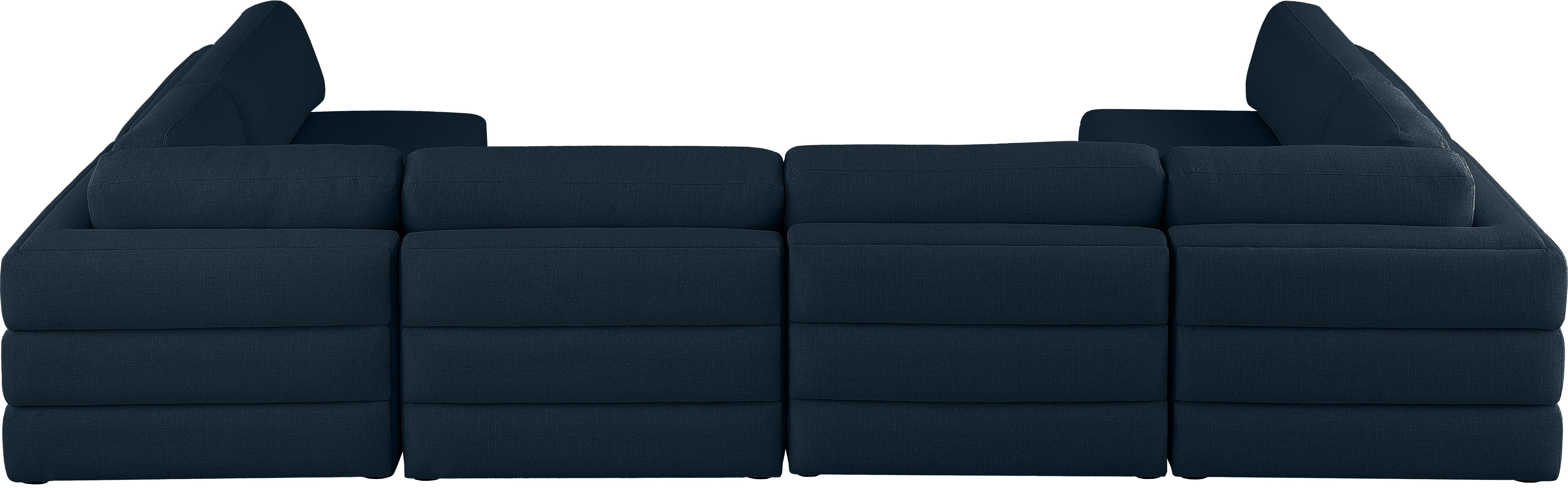Beckham Durable Linen Textured Fabric Modular Sectional Sofa - Modern Living Room Furniture for Home & Office Comfort