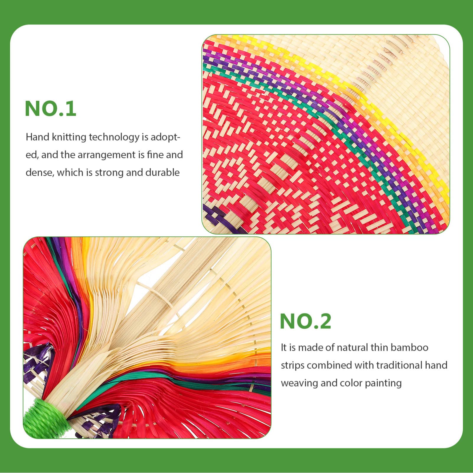 Natural Handwoven Cattail Cooling Fan - Eco-Friendly Bamboo Woven Pu Fan for Summer, Outdoor & Home Decor - Peach Shape Decorative Fan for Patio, Beach, and Indoor Cooling