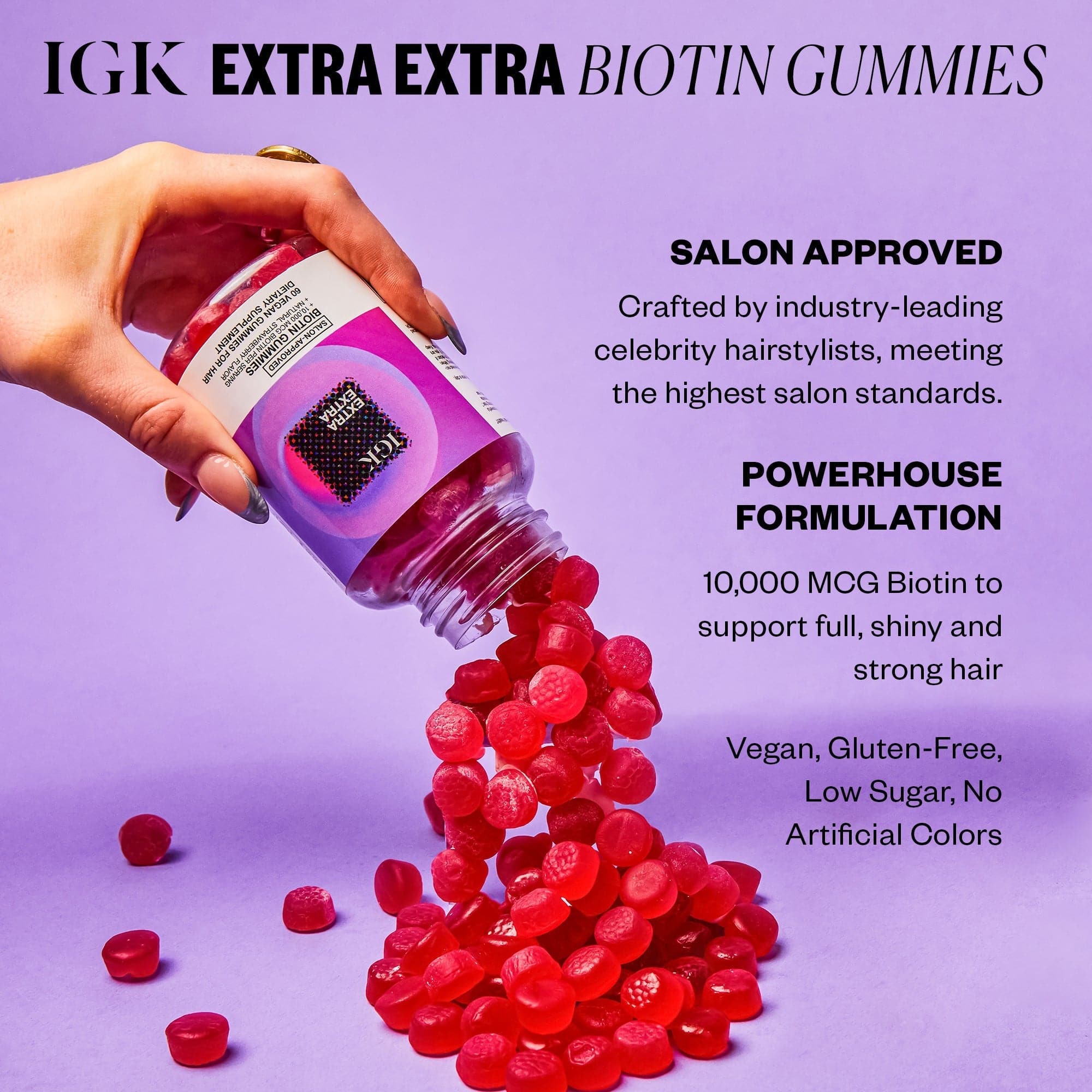 Extra Strength Biotin Gummies for Hair Growth & Nail Health - 5000mcg Vitamin Supplement with Collagen - Supports Healthy Skin & Strong Nails - Perfect for Daily Beauty Routine & Wellness Support