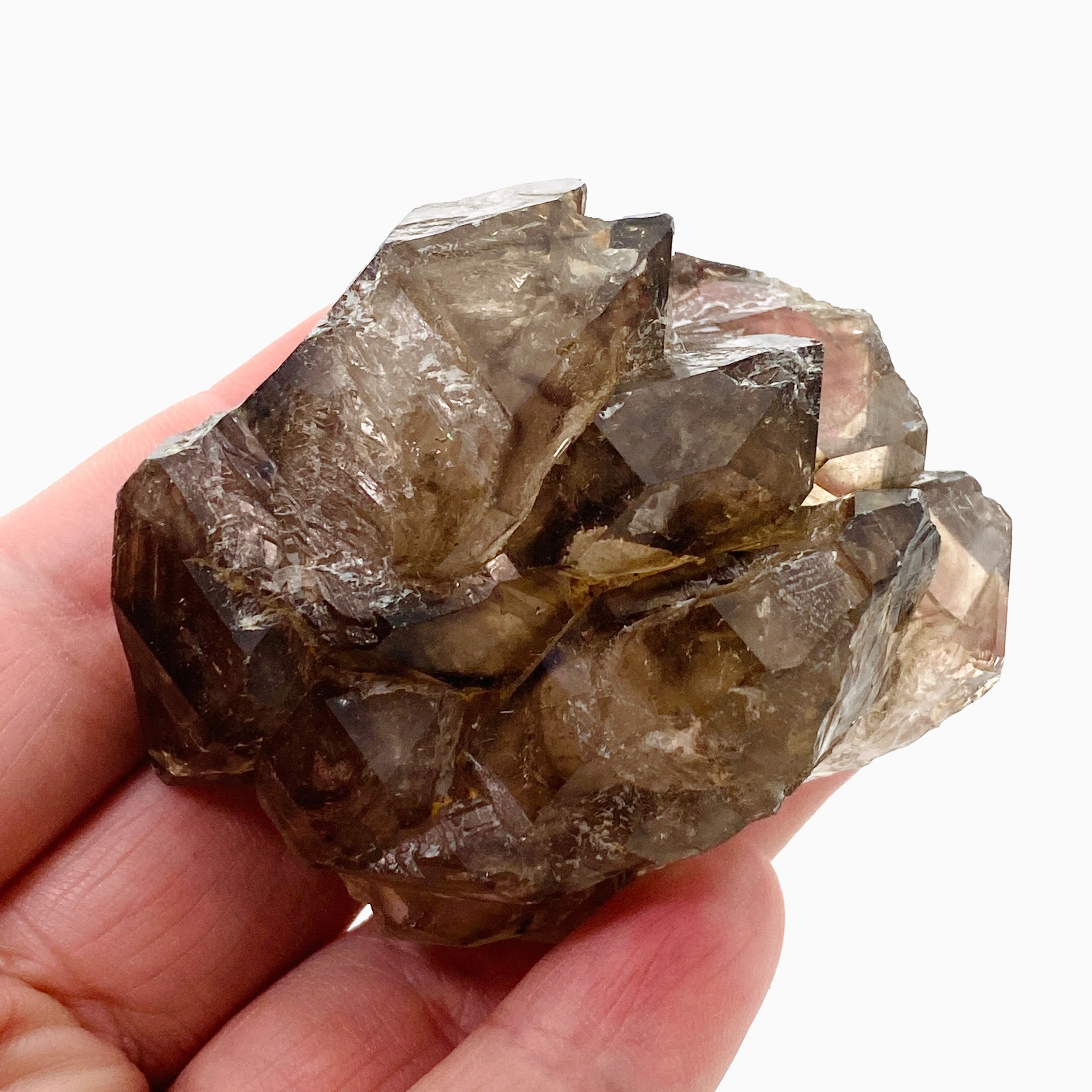Natural Smokey Elestial Quartz Crystal - Healing Stone for Meditation, Chakra Balancing & Energy Work - Perfect for Home Decor, Yoga Spaces & Spiritual Gifts