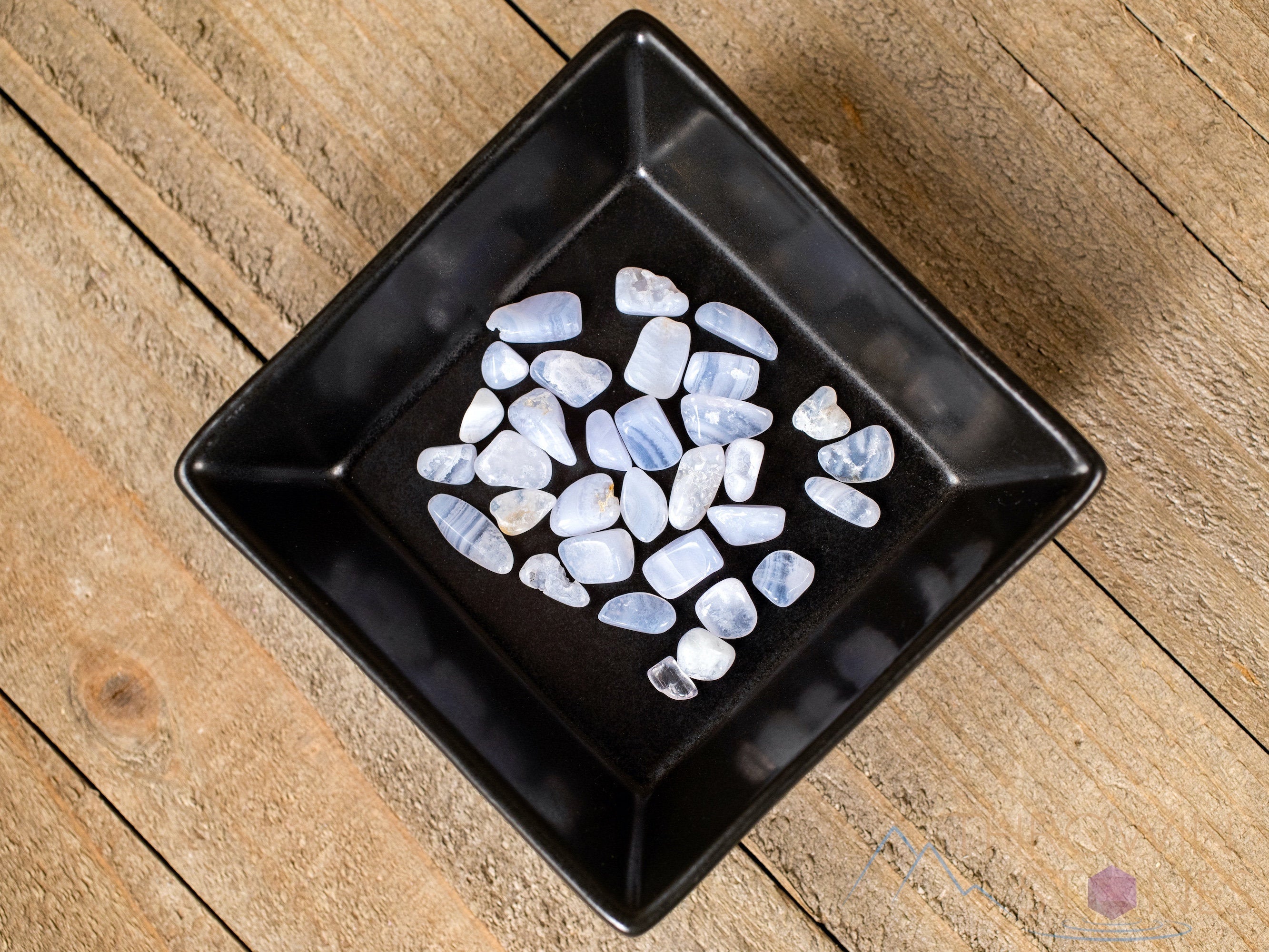 Natural Blue Chalcedony Crystal Chips - Small Tumbled Gemstones for Jewelry Making, Healing & Decor (E1804) | DIY Crafts, Meditation, Home Decor Gifts