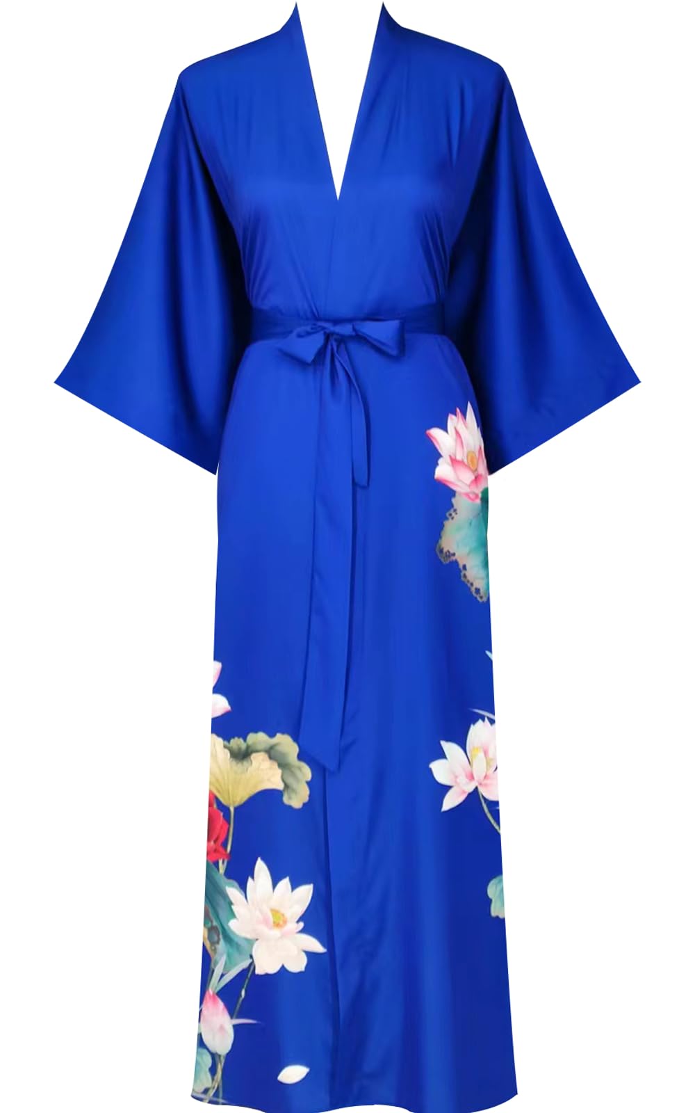 Women's Satin Kimono Robes - Soft Bathrobes & Loungewear Pajama Set for Spa, Bridal Shower & Relaxation at Home