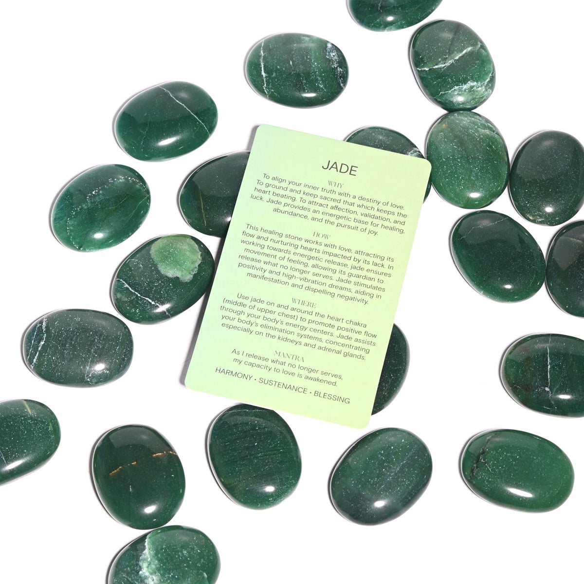 Natural Green Jade Palm Stone for Anxiety Relief & Stress Reduction - Healing Crystal for Meditation, Reiki, and Spiritual Balance - Perfect for Home, Office, or Travel Use