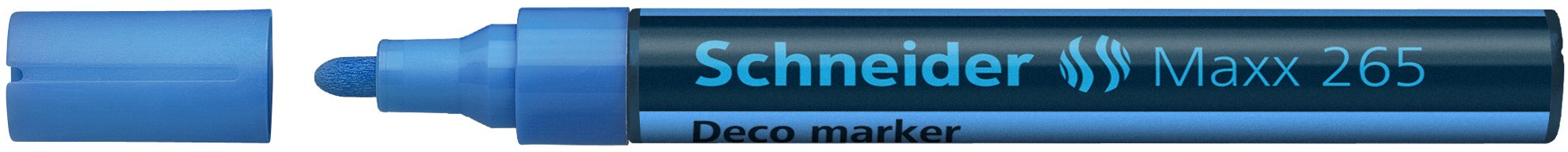 Liquid Chalk Deco Marker Maxx 265 - Light Blue Chalk Marker for Writing on Blackboards, Glass, Mirrors & Windows - Perfect for Restaurants, Cafes, Schools & DIY Projects