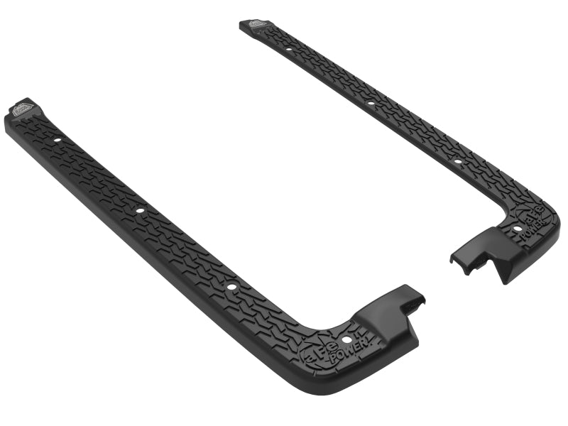 aFe 18-22 Jeep Wrangler JL 4-Door Hard Top Terra Guard Tub Rail Covers - Durable Protection for Off-Road Adventures & Daily Driving