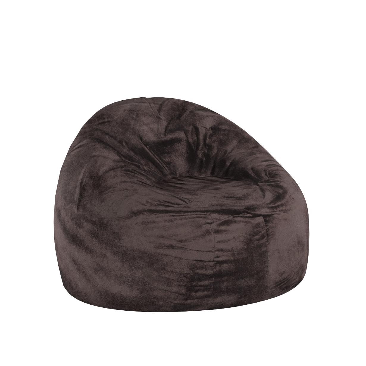 Jaxx 6 Foot Cocoon - Premium Oversized Bean Bag Chair for Adults - Soft Microvelvet Fabric in Pewter Gray - Perfect for Lounging, Gaming & Relaxation in Living Room or Bedroom
