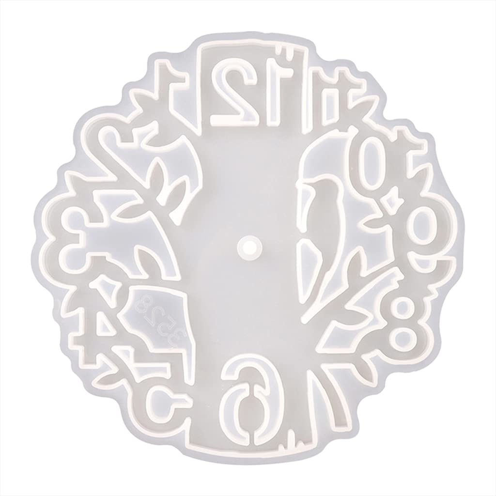 Epoxy Resin Wall Clock Silicone Mold - DIY Tree Bird Clock Ornament for Home Decor, Handmade Craft Casting Tool | Perfect for Wall Decor, Gift Making & Resin Art Projects