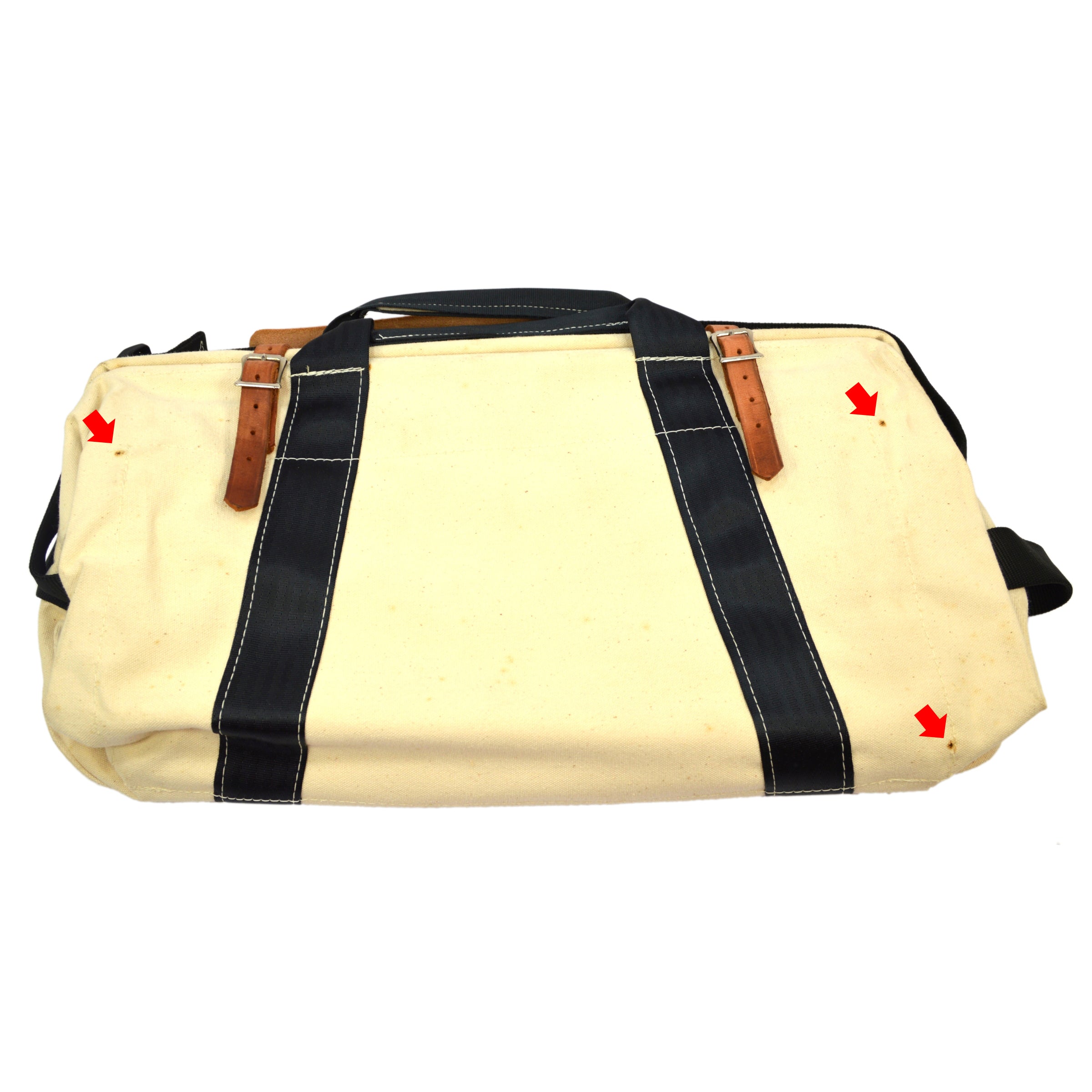 Bashlin Industries #12 Stainless Steel Tool Bag 22x13x11 - Heavy Duty Canvas Linemen Tools for Electricians & Contractors - Perfect for Work Sites & Outdoor Repairs