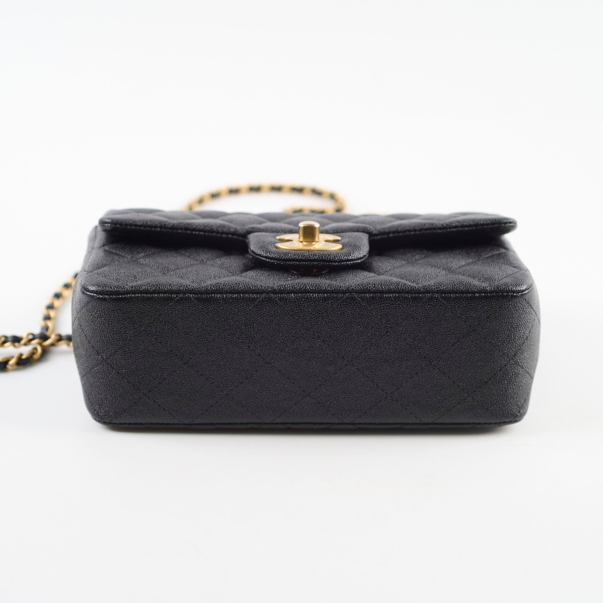 Chanel Caviar Leather Rectangular Top Handle Bag Black 31 Series - Luxury Handbag for Women, Perfect for Work, Parties & Everyday Use