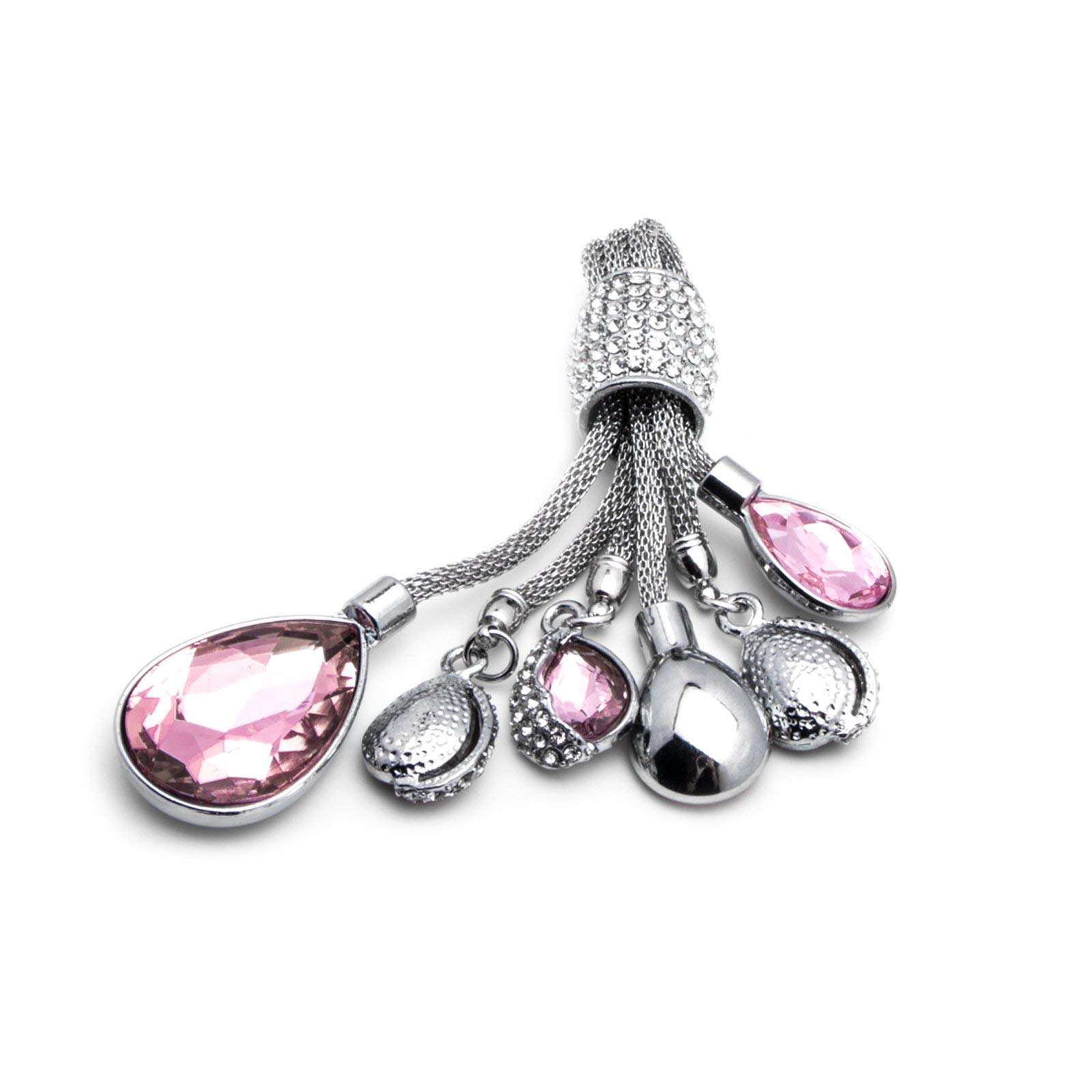 Xotic Tech Car Keychain - Shining Crystal Water Drop Key Holder with Bling Diamond Jewelry - Universal Fit for Keys, Purse, Backpack - Perfect Gift for Women & Men