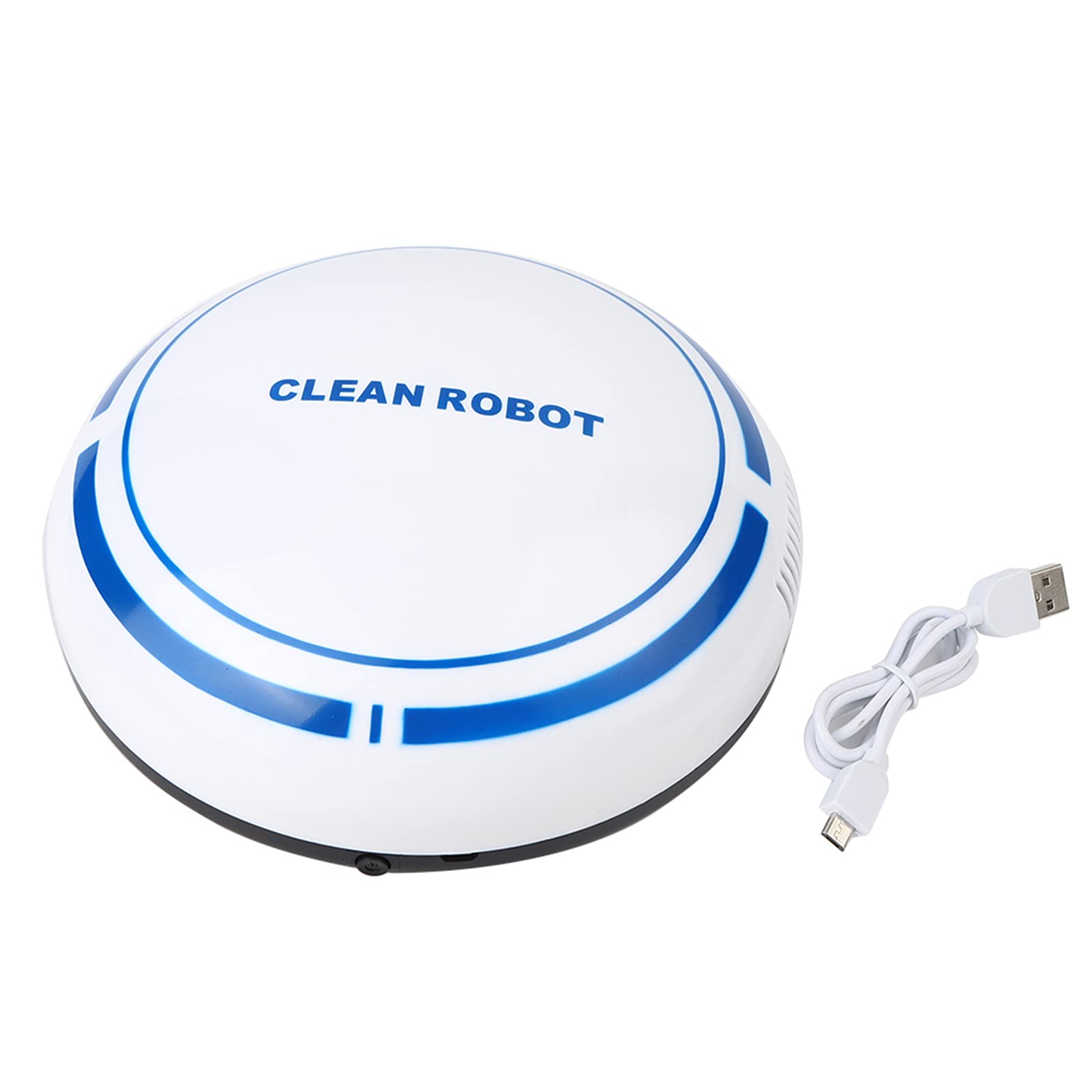 Smart Robot Vacuum Cleaner - USB Rechargeable Automatic Floor Sweeper for Home - Ideal for Bedroom, Living Room & Office Cleaning (White) - Perfect for Pet Hair, Hardwood Floors & Daily Dust Removal