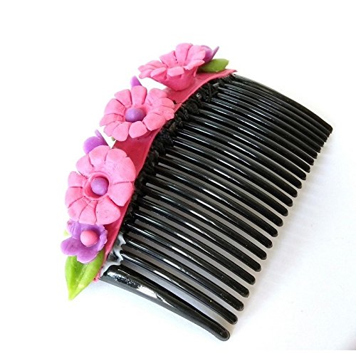 Handmade Indian Hair Comb Pin - Colorful Hair Accessories for Women & Girls | Perfect for Bridal, Indo-Western & Everyday Styling