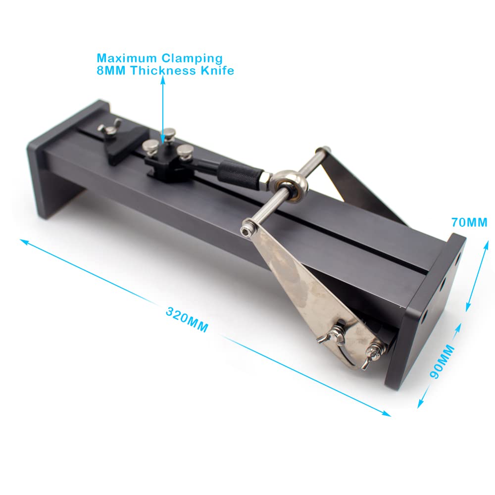 Professional Fixed Angle Knife Sharpener - Adjustable 8MM Thickness for Household & Kitchen Knives | Perfect for Chefs, Home Cooks & Outdoor Enthusiasts