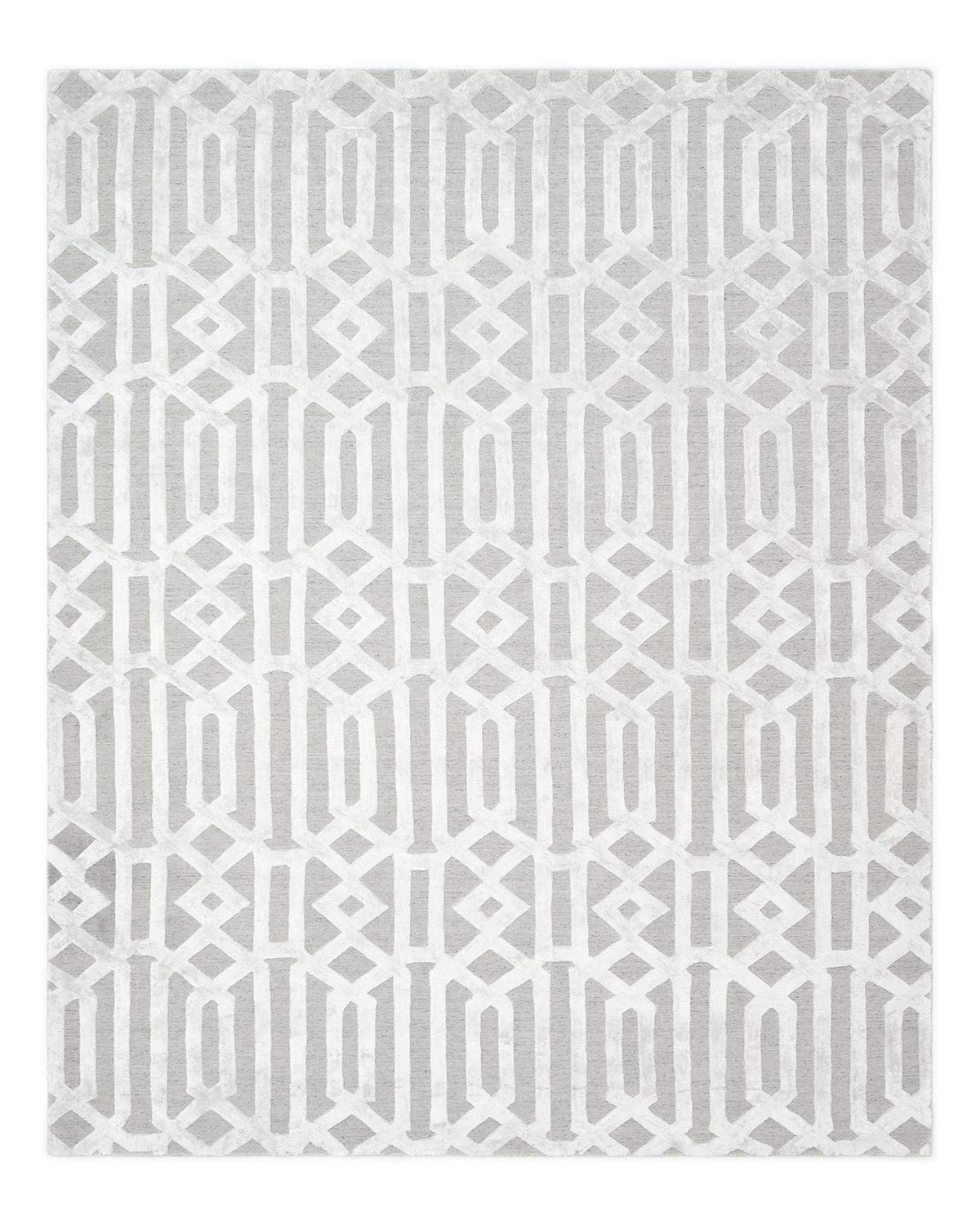 Solo Rugs Rae Contemporary Transitional Hand-Loomed Indoor Area Rug - 9' x 12' Smoke - Perfect for Living Room, Bedroom & Office Decor