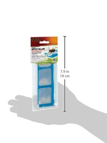 Zilla Reptile Cricket Water Pillows - 6 Pack for Hydration
