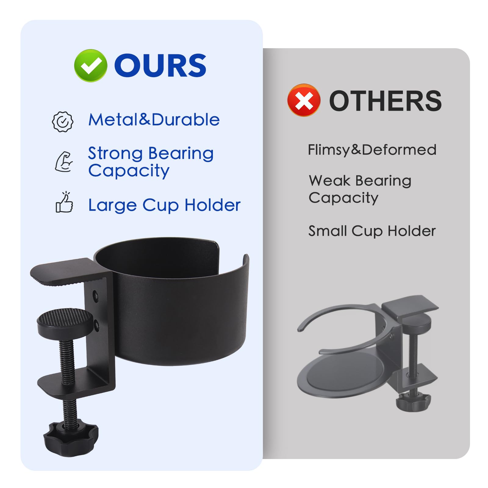 **Durable Adirondack Chair Cup Holder - Anti-Spill & Anti-Slip Drink Holder Attachment - Easy to Install - Perfect for Patio, Deck, Poolside & Outdoor Relaxation**