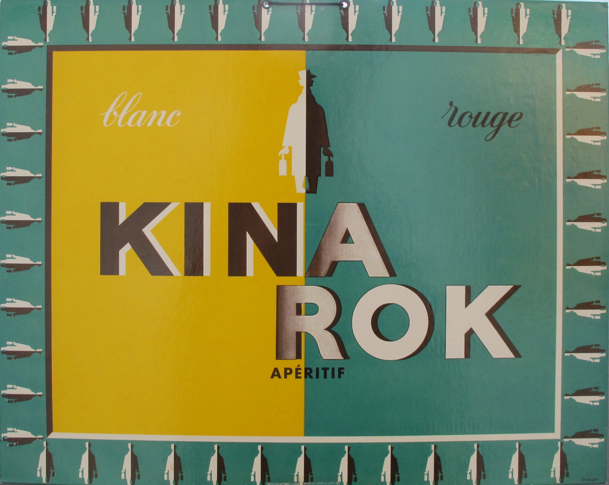 Vintage 1930s French Art Deco Alcohol Carton - Kina Rok - Perfect for Home Bar Decor, Vintage Collectibles & Retro Party Supplies