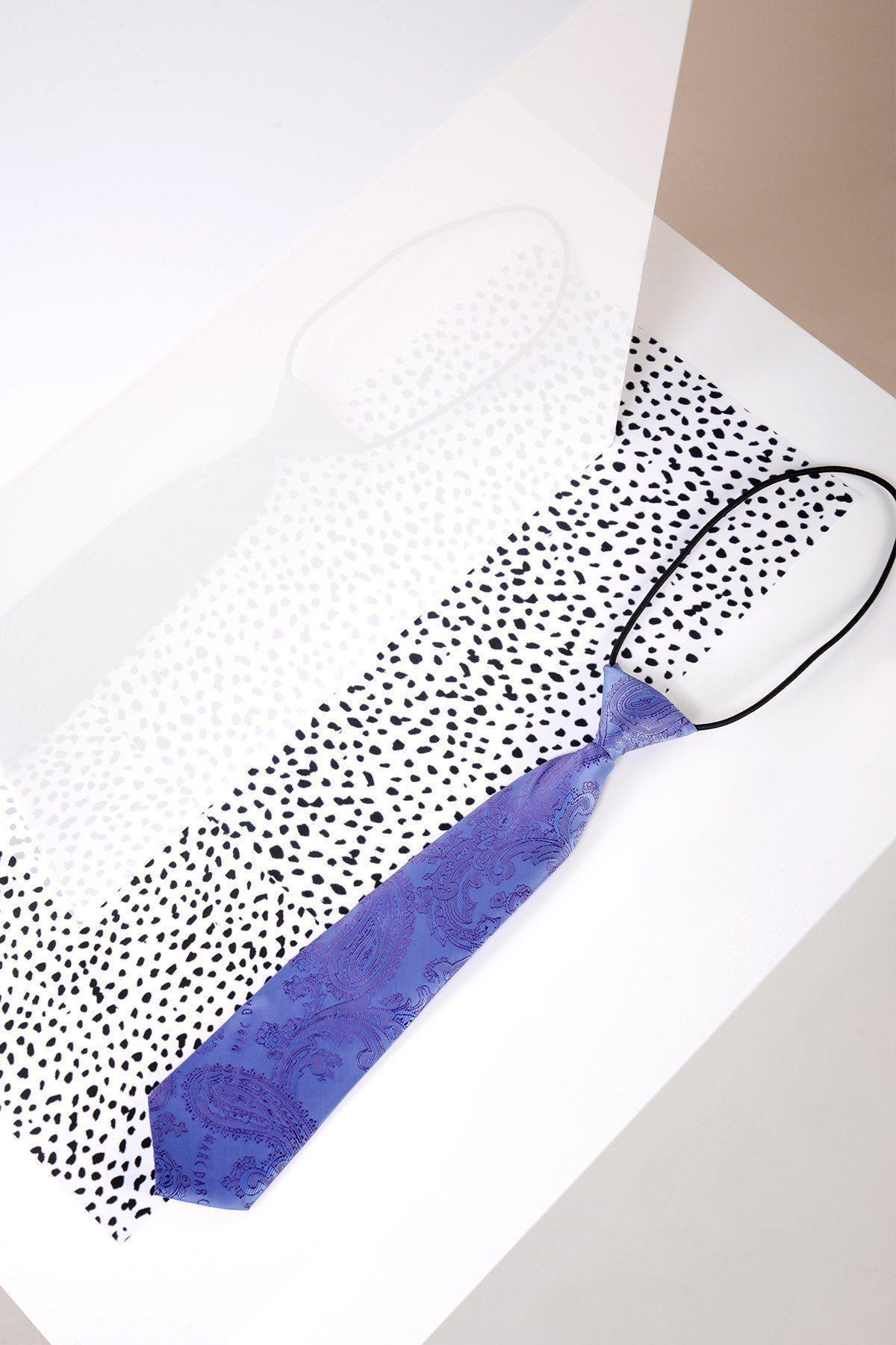Lilac Paisley Print Tie for Kids - Stylish Bow Tie for Boys & Girls - Perfect for Weddings, Parties & Formal Events