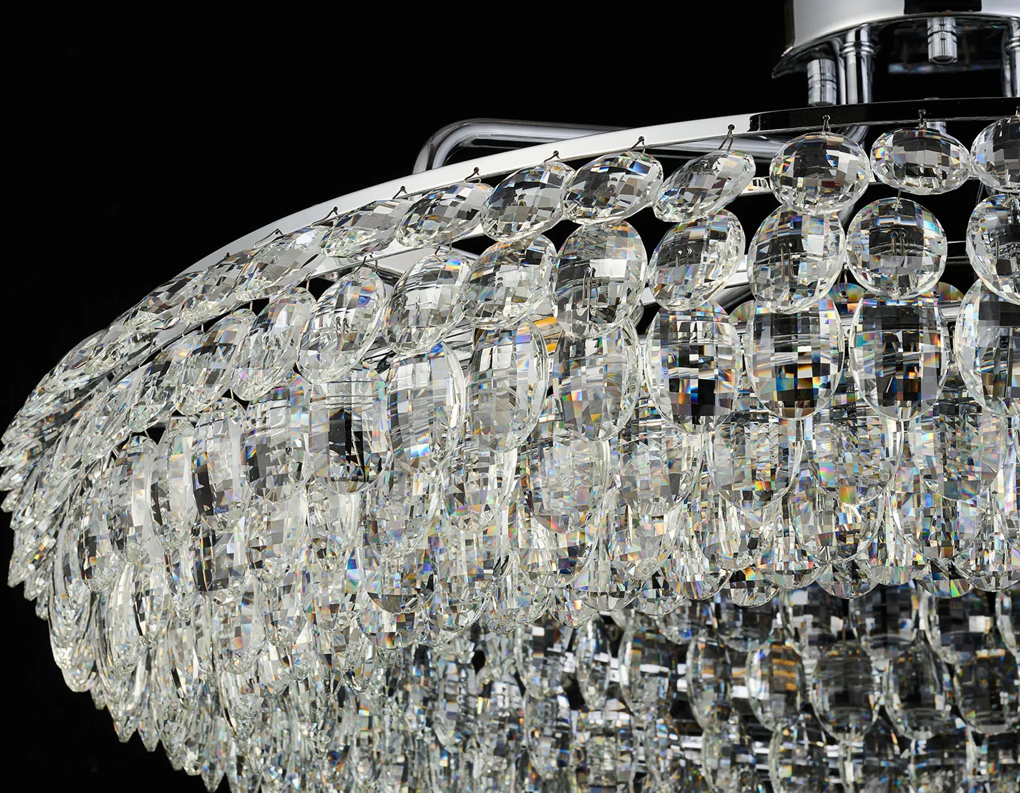 Consten Semi Flush Ring Ceiling Light Fixture with E14 Socket - Perfect for Bedroom, Hallway & Small Space Lighting
