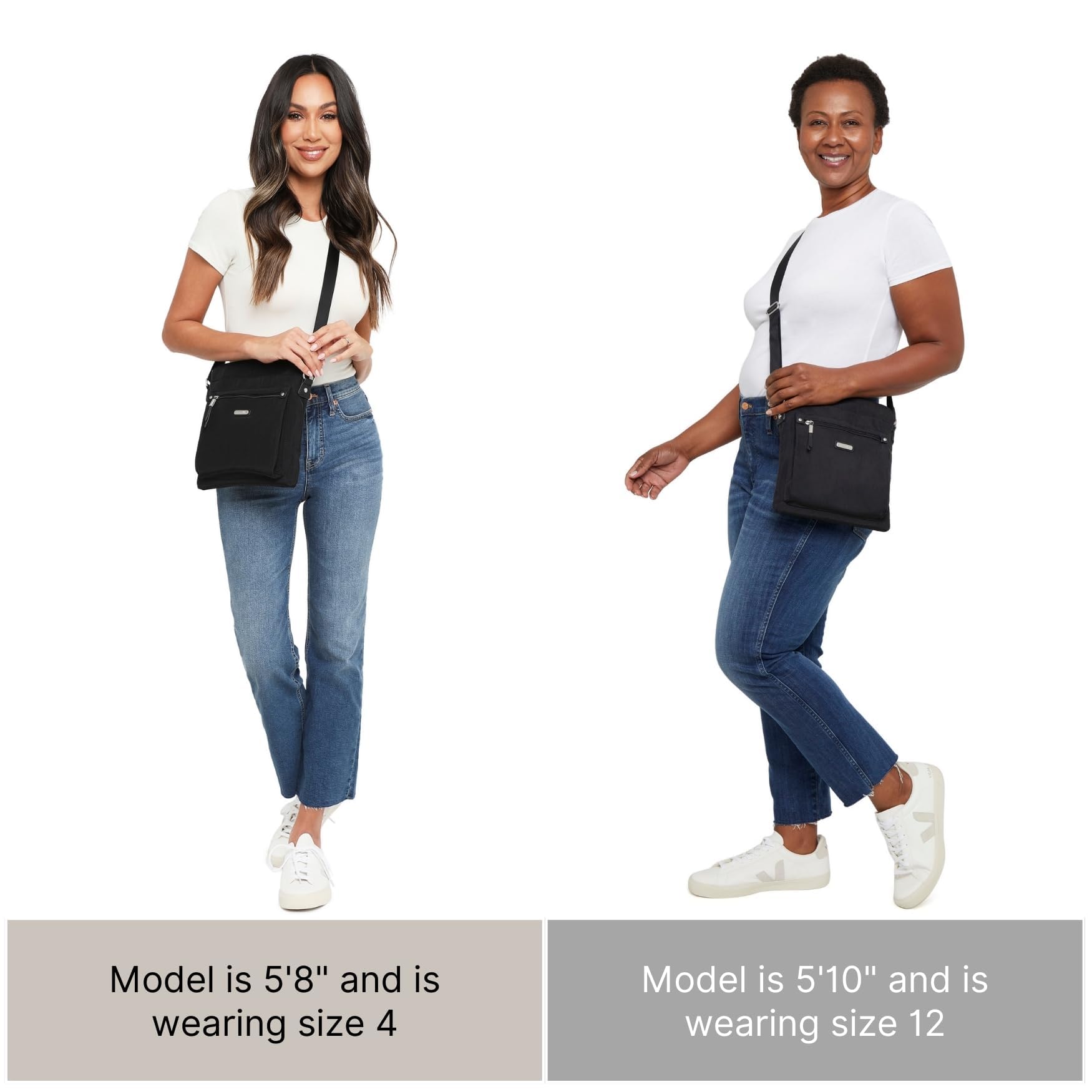 Baggallini Go Bagg RFID Blocking Crossbody Bag with Phone Wristlet - Secure Travel Purse for Women, Everyday Use & Commuting
