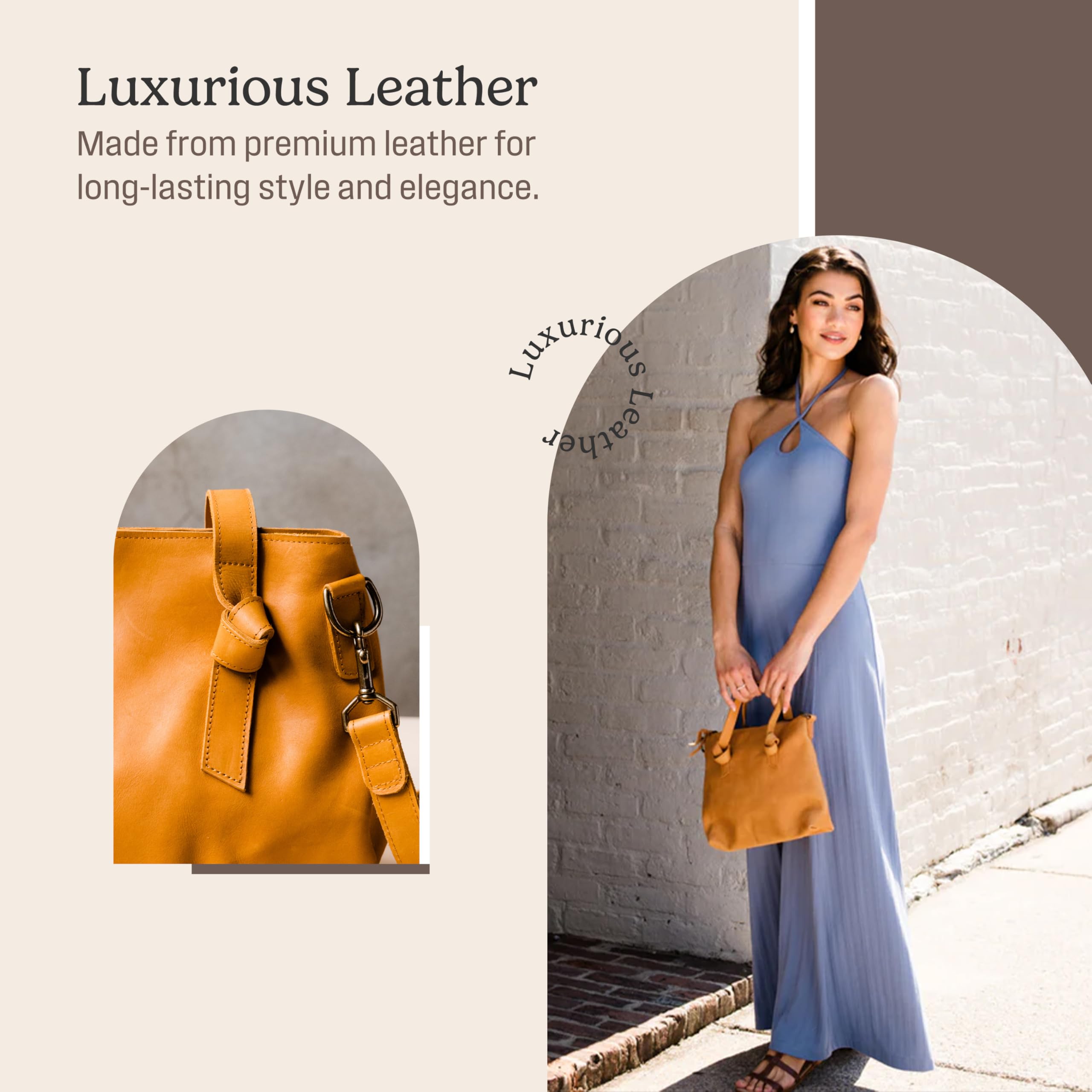 Premium Genuine Leather Tote Bag for Women - Handcrafted Designer Shoulder Bag with Adjustable Drop Straps | Stylish Work Bag, Travel Companion & Everyday Purse for Professional Women