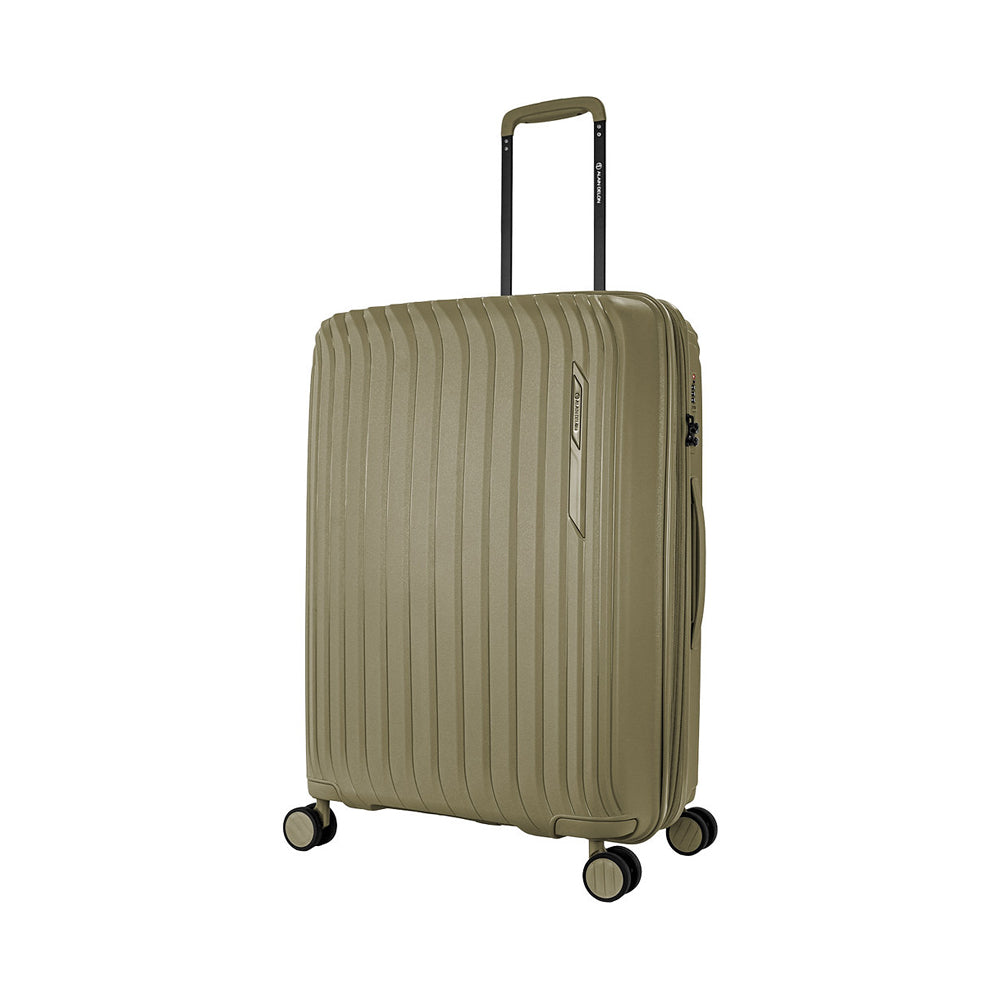 ALAIN DELON AD 1016 24-Inch Polypropylene Expandable Hard Case Spinner Luggage with Double Wheels - Green | Perfect for Air Travel & Business Trips