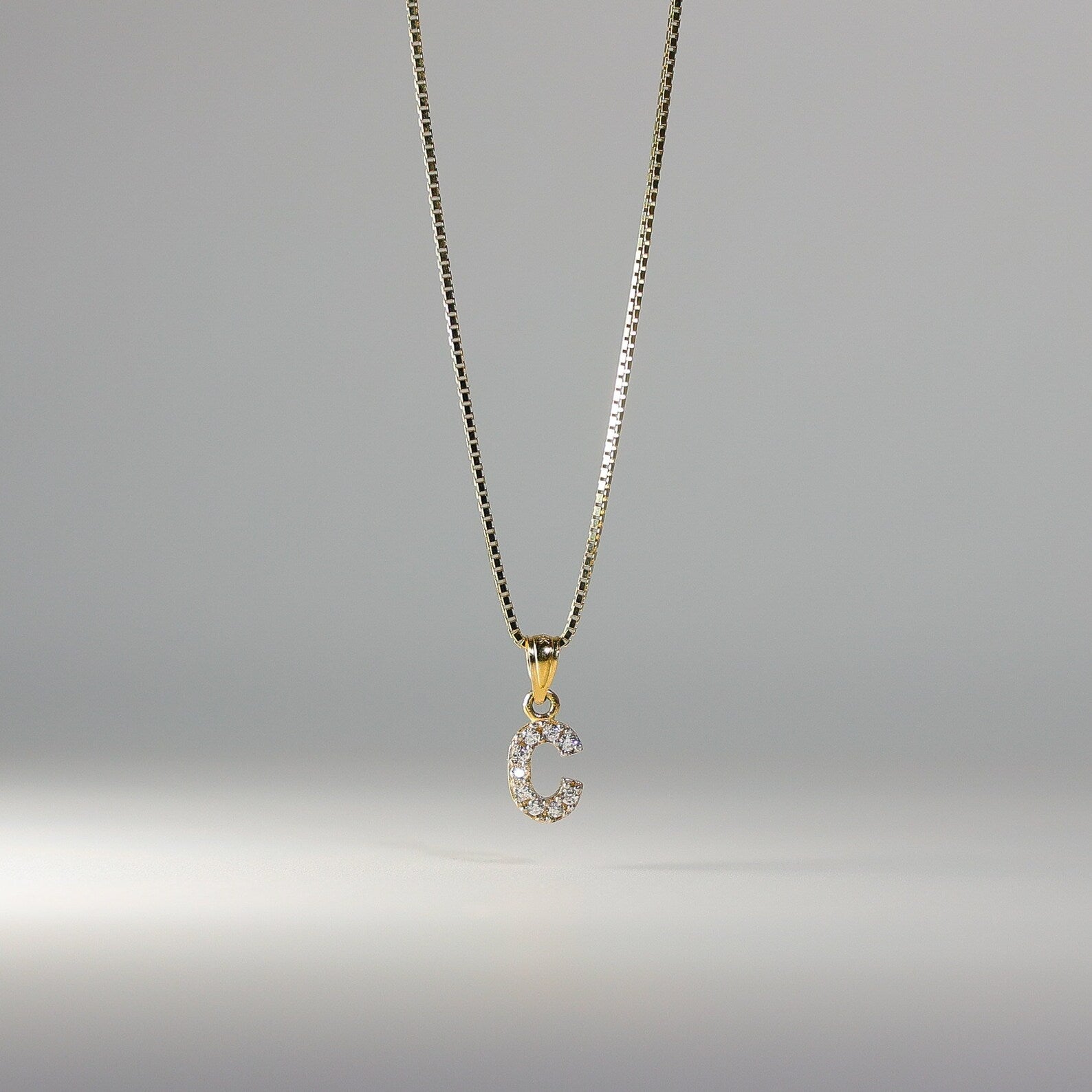 14K Gold Plated Cubic Zirconia Letter C Pendant Necklace - A to Z Initial Pendants for Women, Gift for Her, Birthday, Anniversary, Valentine's Day Jewelry