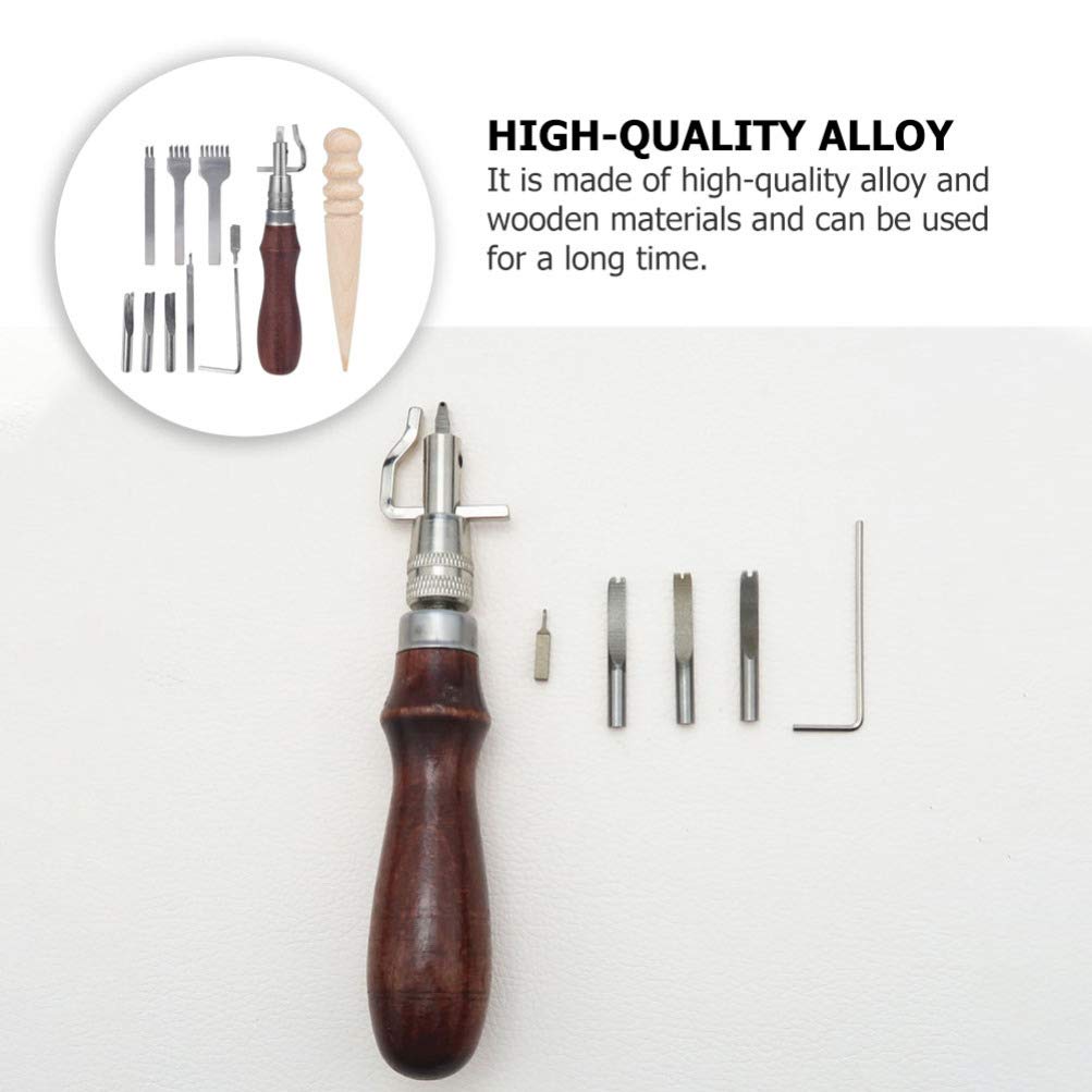 EXCEART Leather Hand Sewing Tool Kit - 36-Piece Hand Stitching Tools Set with Punch Needles, Origami Paper & Wooden Accessories for DIY Crafts, Leather Repair, Bookbinding & Scrapbooking Projects