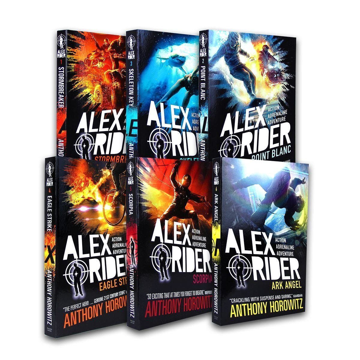 Alex Rider 6-Book Adventure Series Collection - Spy Fiction Paperback by Anthony Horowitz | Perfect Gift for Young Readers & Thriller Fans