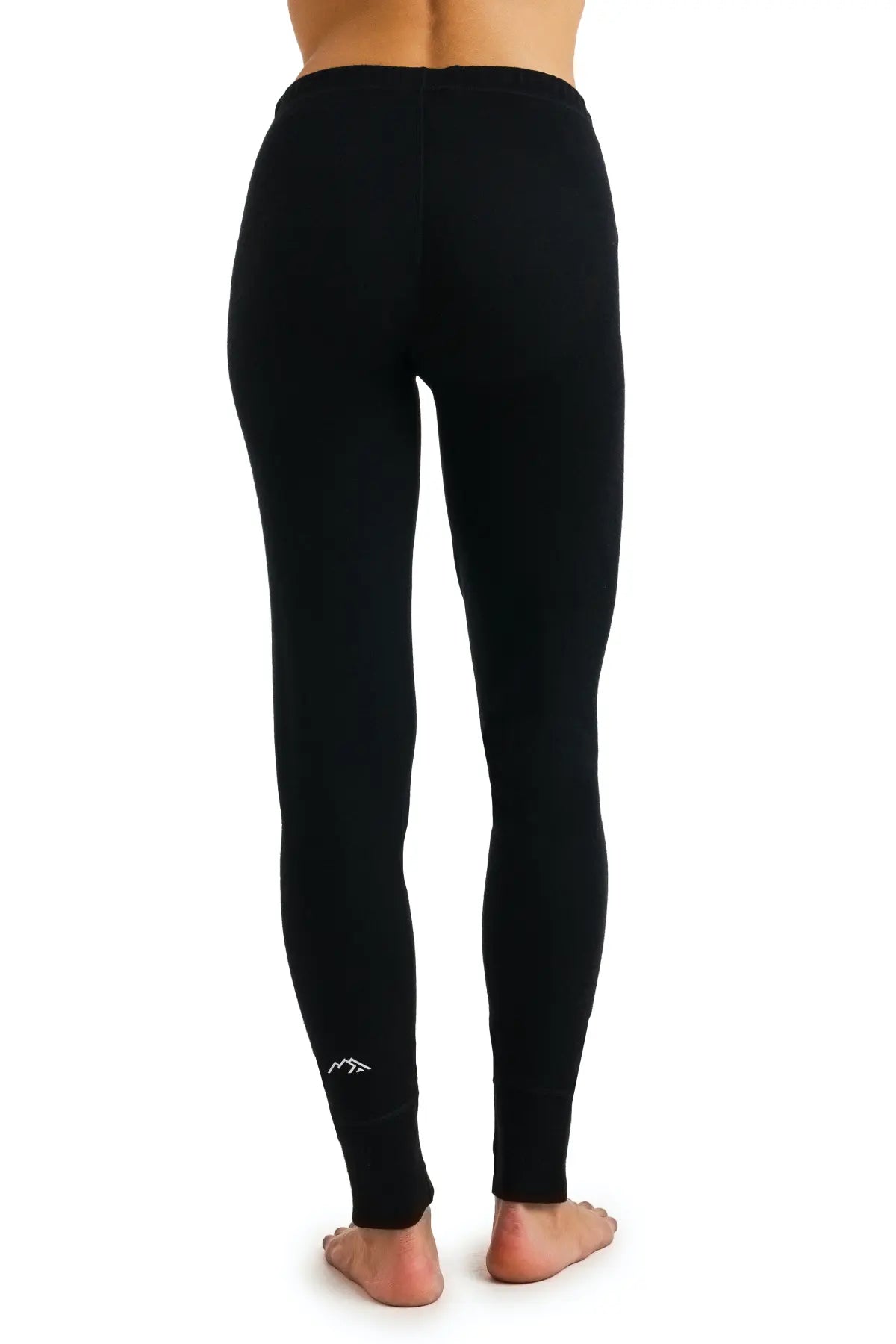 Premium Women's Merino Wool Pants 320 - Soft & Warm Winter Trousers for Outdoor Hiking, Travel & Casual Wear - Black