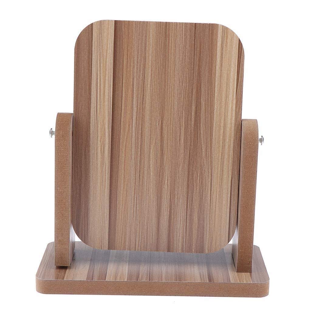 360° Adjustable HD Makeup Mirror - Modern Square Bathroom Vanity Mirror with Rotating Stand for Travel & Home Use, Perfect for Dressing, Makeup & Skincare (Vertical Size)