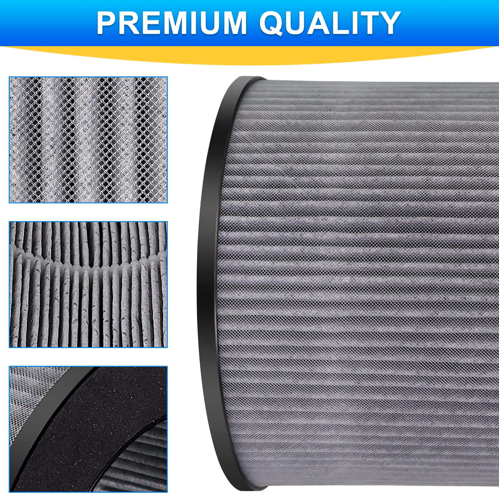 Bissell MYair Replacement Air Filter 2-Pack - Compatible with Models 2780, 2780A, 2780P, 2780B, 27809 & 2801 - HEPA Filter for Bissell MYair Personal Air Purifier - Perfect for Home, Office, and Travel Use