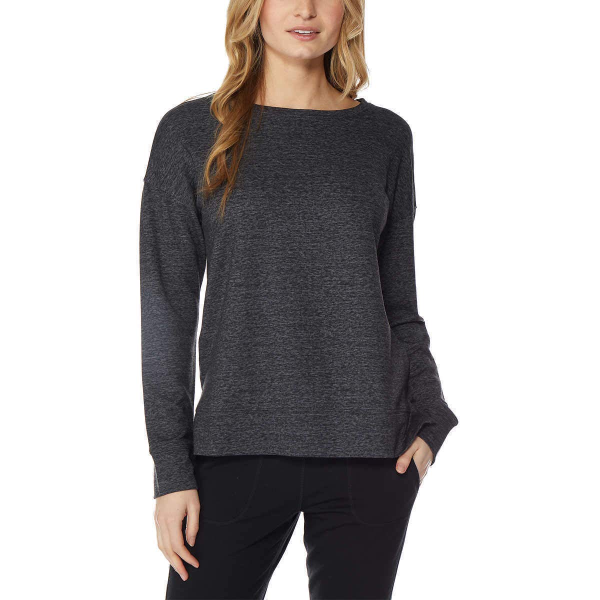 32 DEGREES Women's Lightweight Thermal Apparel, Charcoal Heather - Perfect for Layering, Outdoor Activities & Cold Weather Comfort