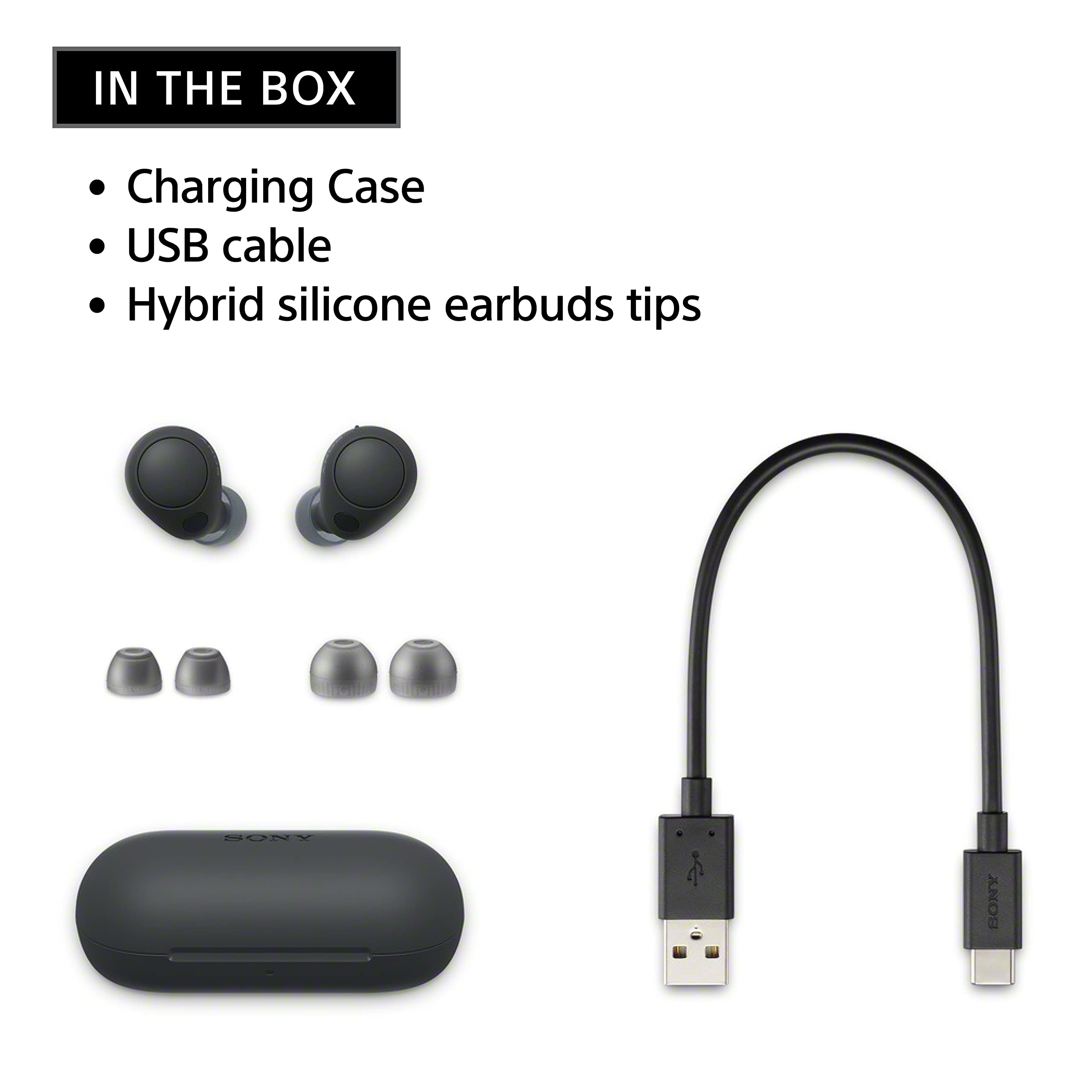 Sony WF-C700N Wireless Noise Canceling Earbuds with Mic, IPX4 Waterproof, Bluetooth 5.2 - White | Perfect for Gym, Running, Travel & Work Calls